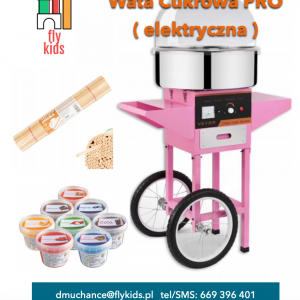 Wata Cukrowa - kolorowa, różne smaki, elektryczna